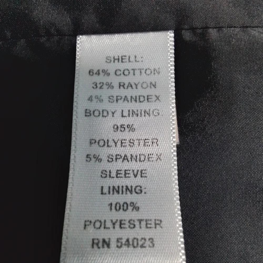 Banana Republic black 2 button closure stretch blazer size 4 - Picture 6 of 9